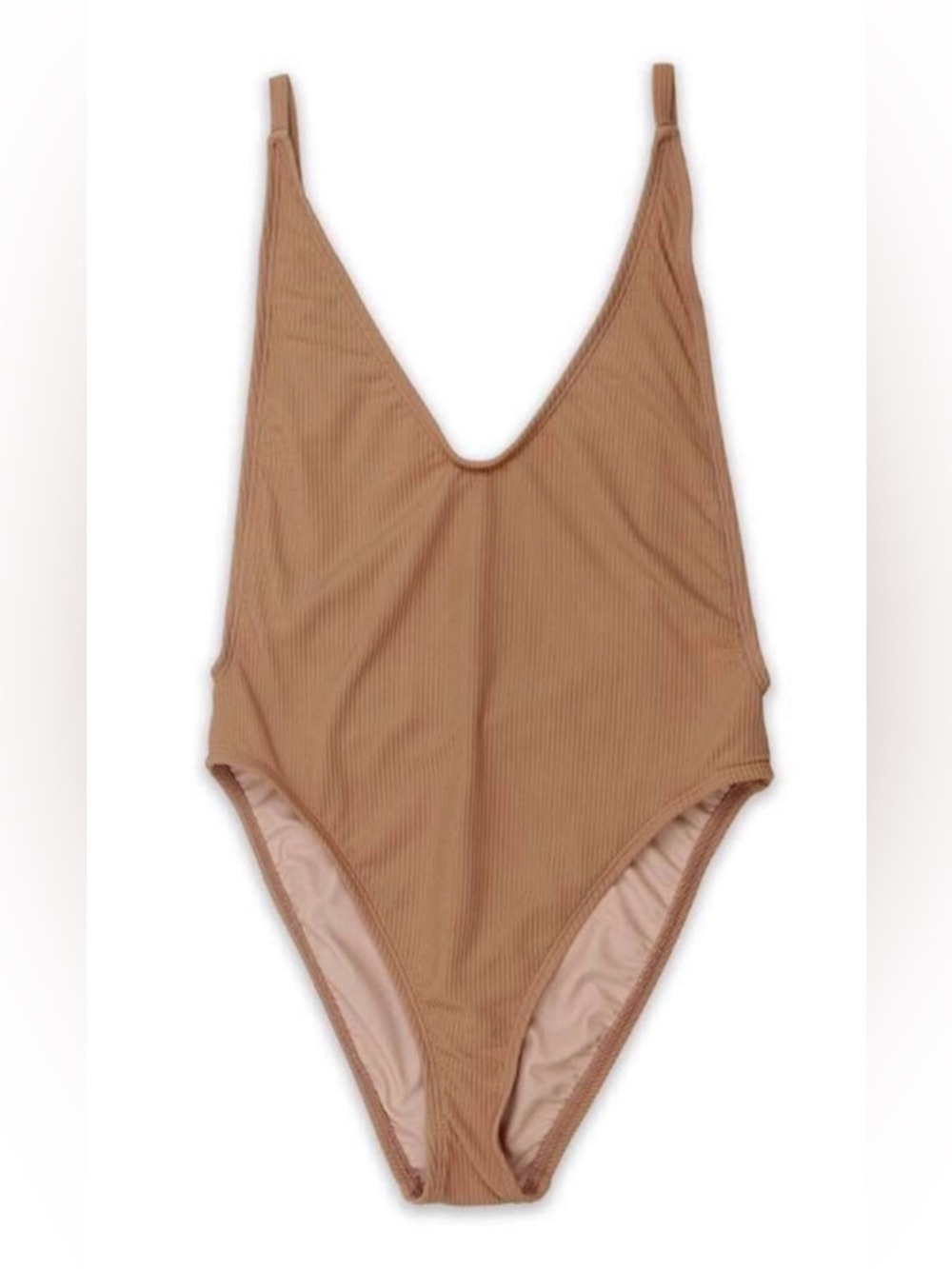 One-Piece Swimsuit in Camel